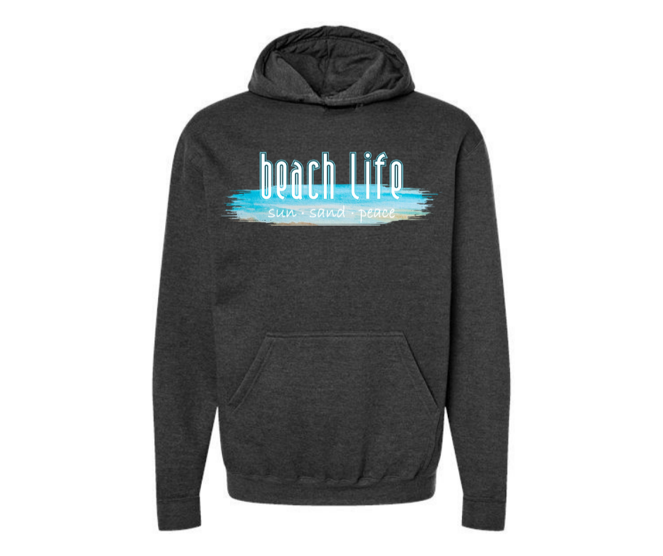 Hoodies: Beach Life (H. Graphite)