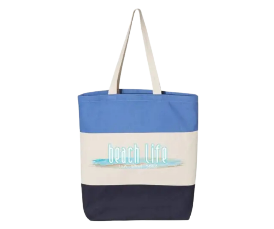 CTB1: Beach Life Canvas Tote Bag