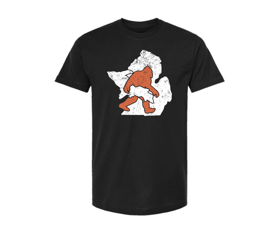 T-Shirt: T19B - Bigfoot Carrying UP (Black)