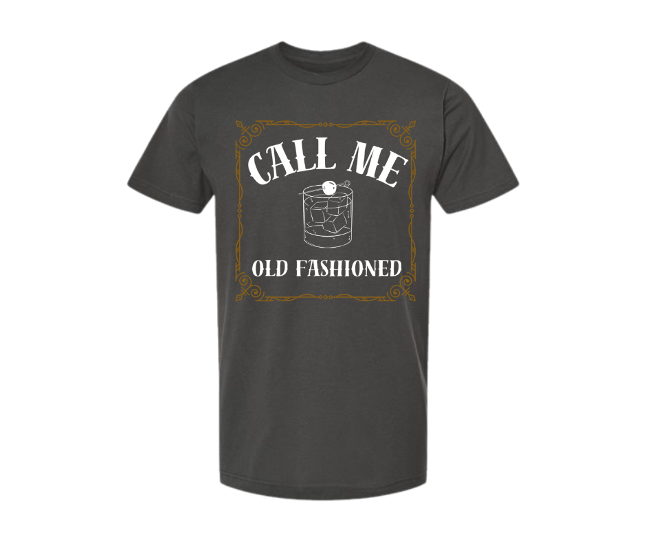 T-Shirt: Call Me Old Fashioned (Charcoal)