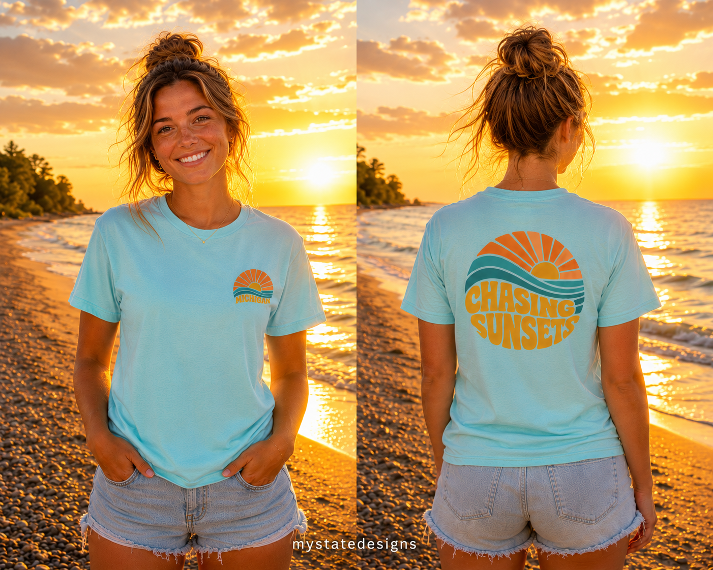 T-Shirt: Michigan Chasing Sunsets