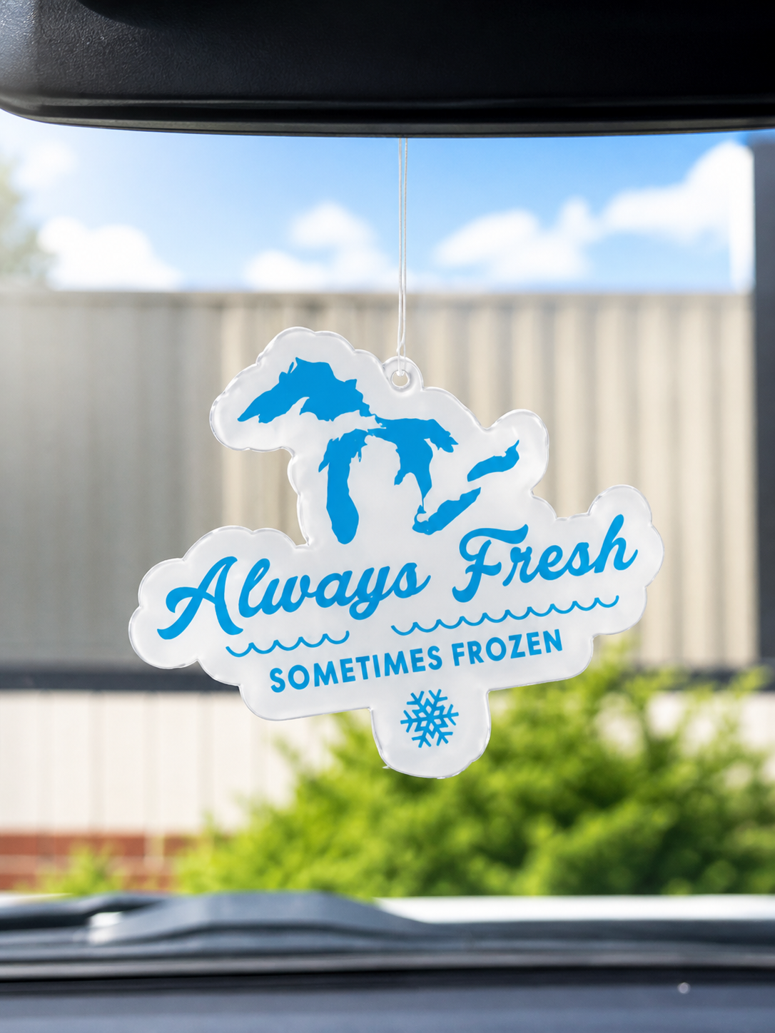 CSC5: Always Fresh Sometimes Frozen Car Suncatcher
