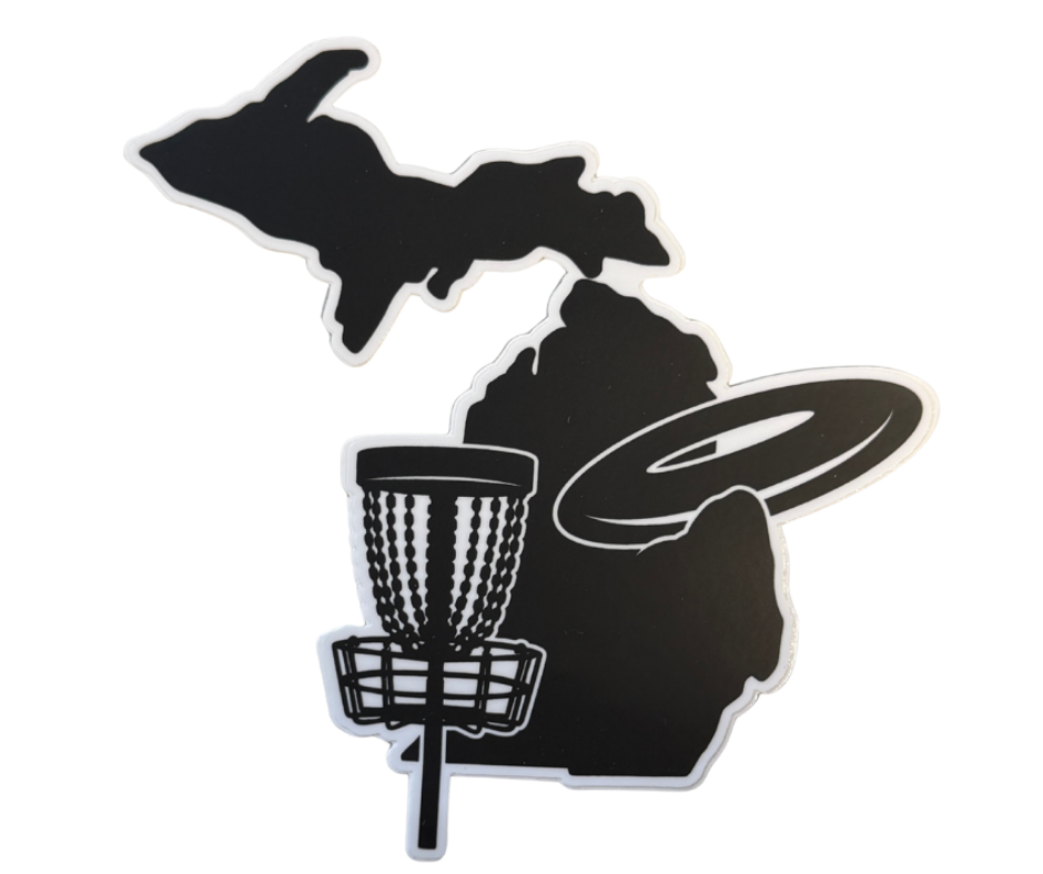 P61: Michigan Map Disc Golf Decal