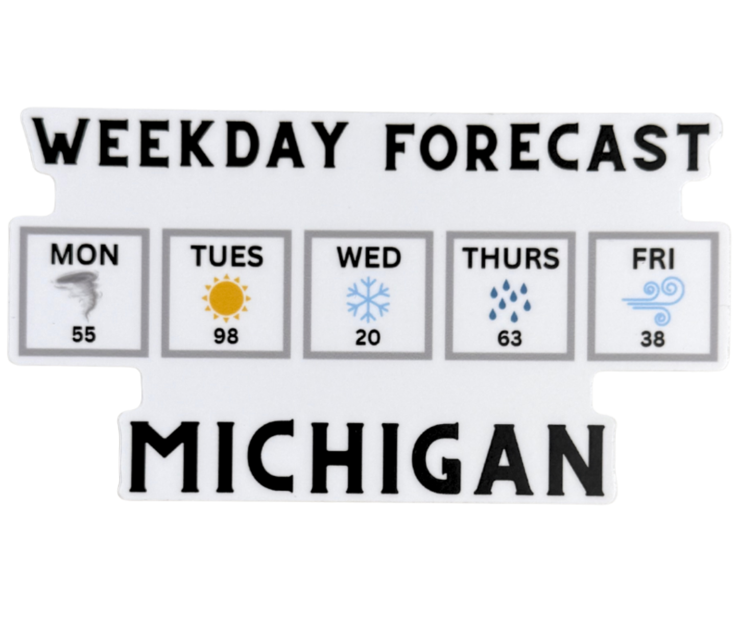 P92: Michigan Weekday Forecast Decal