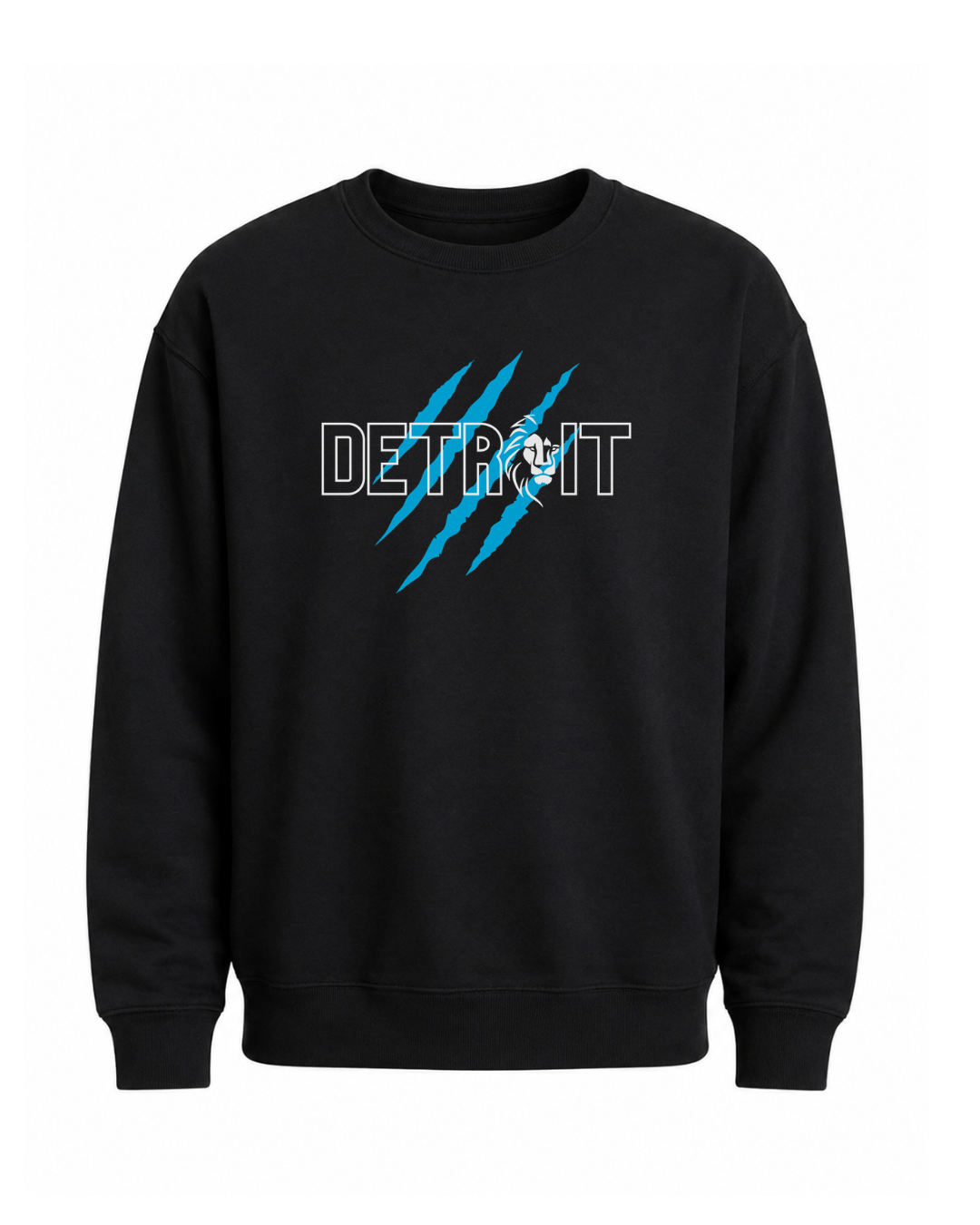 Crewneck: Detroit Blue Claw (Black)