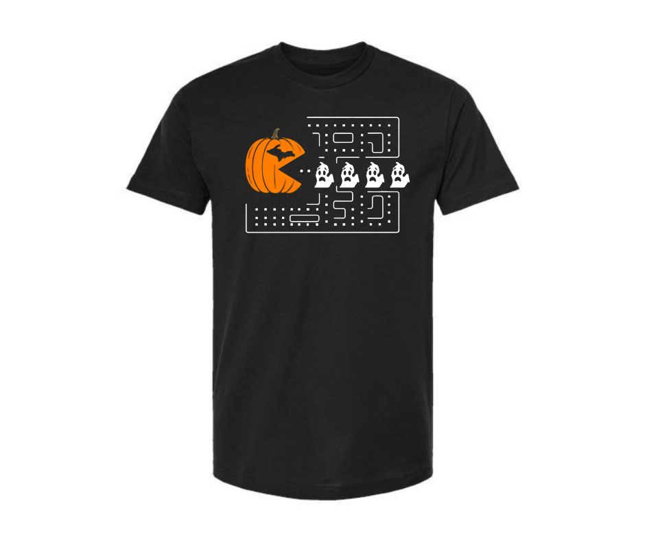 T-Shirt: Michigan Halloween Pacman (Black)
