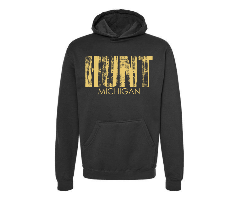 Hoodies: Hunt Michigan (Black)