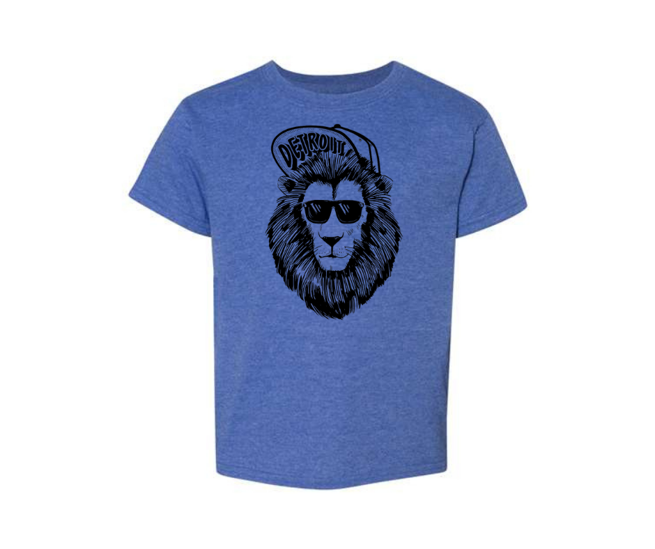 Youth T-Shirt: Lionhead (Heather Deep Royal)