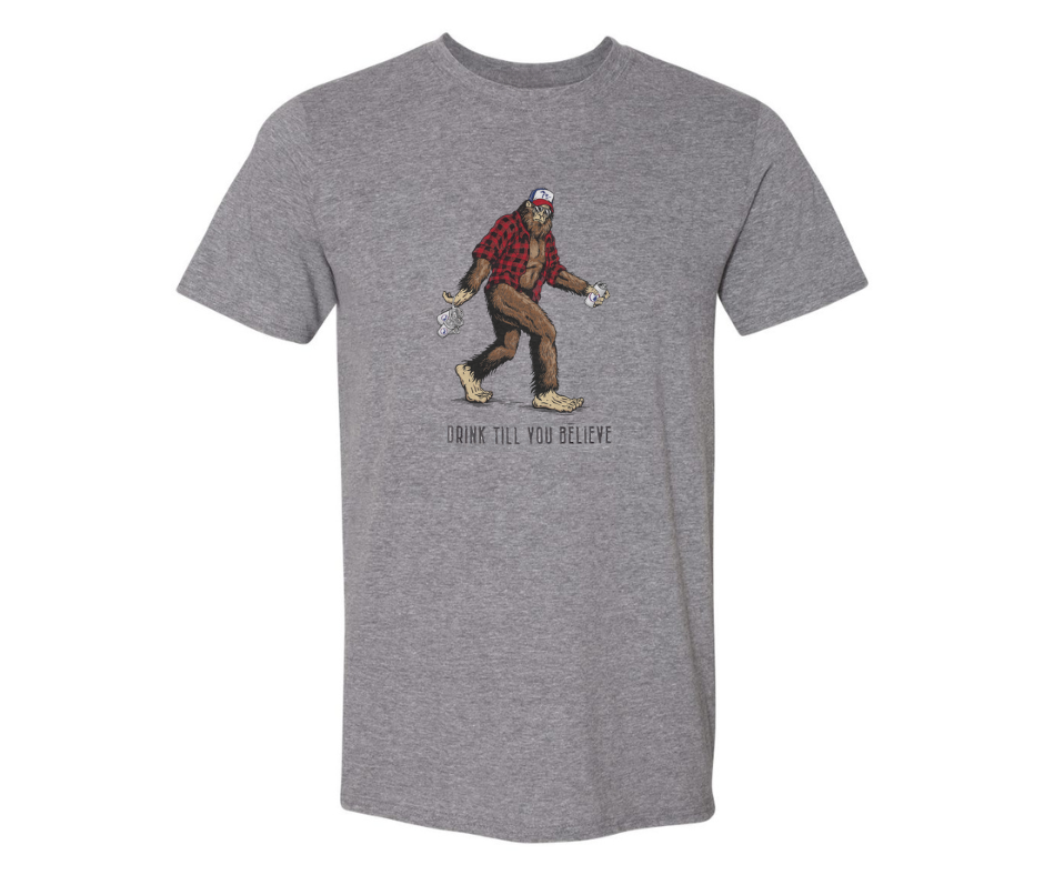 T-Shirt: Drink Till You Believe (H. Graphite)