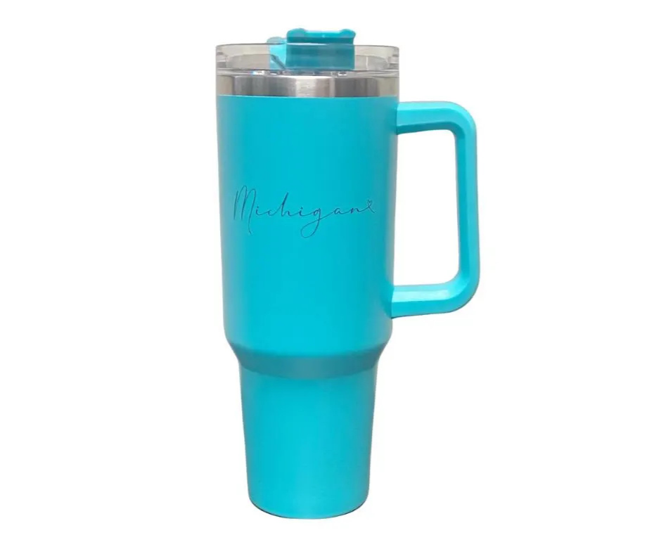 IT4: Michigan Script Aqua - 40 OZ