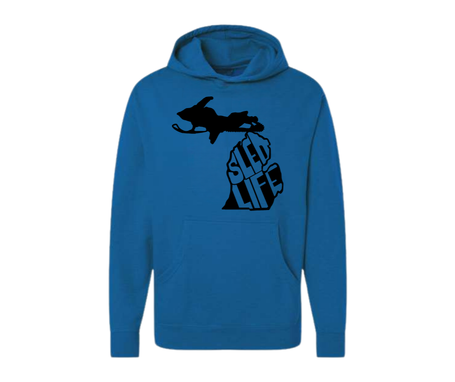 Hoodies: Sled Life (Royal Blue)