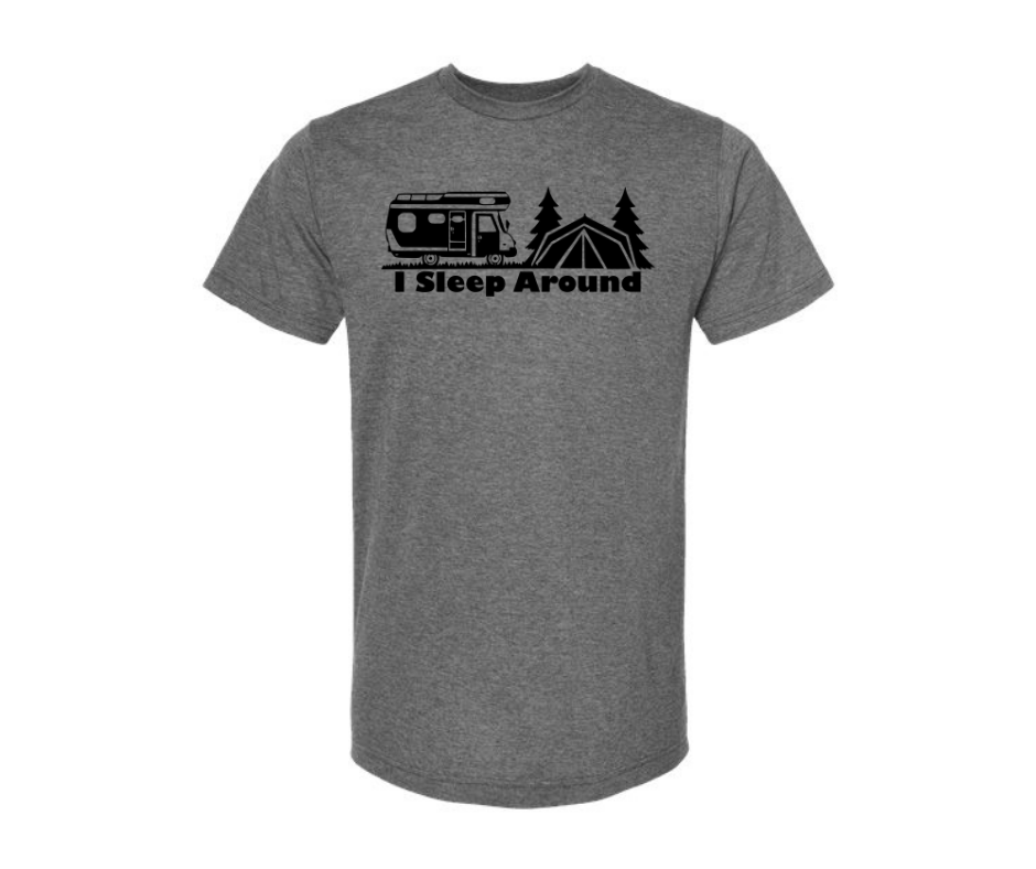 T-Shirt: I Sleep Around (H. Graphite)