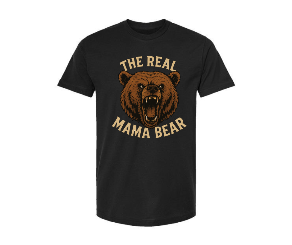 T-Shirt: T131 - The Real Mama Bear (Black)