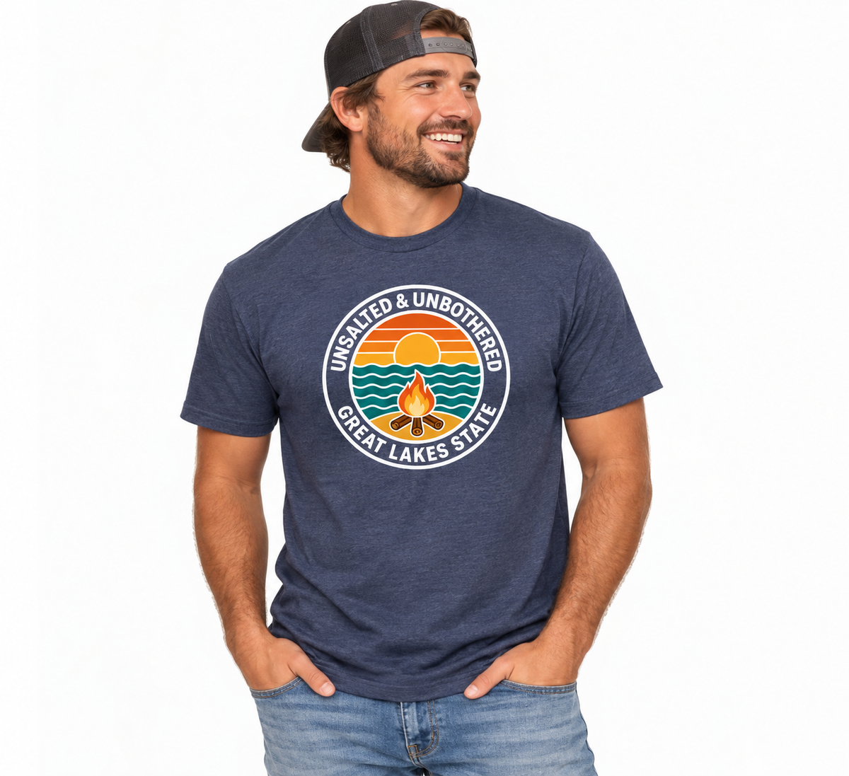 T-Shirt: Unsalted & Unbothered (N. Mist)
