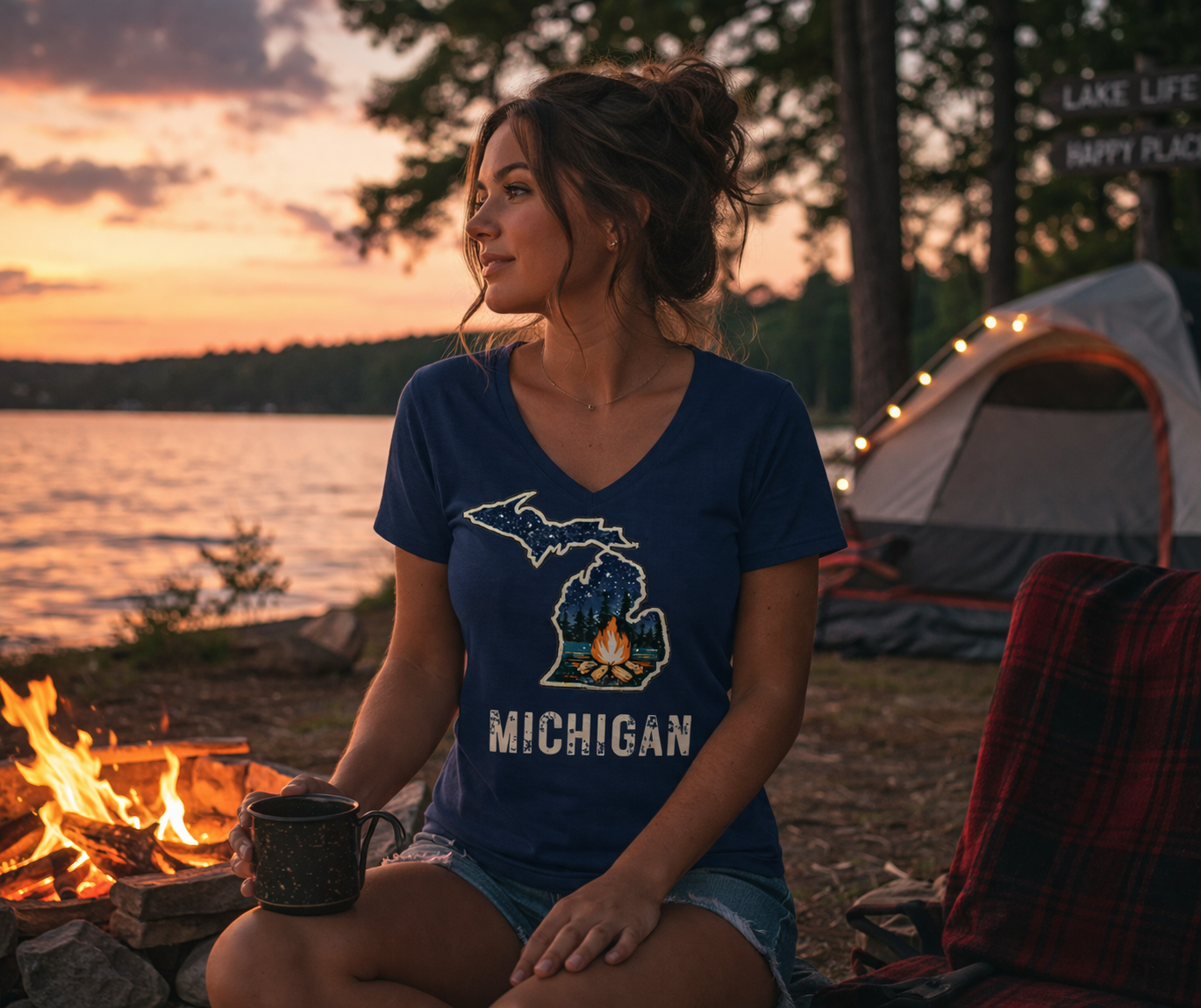 Woman's V-Neck T-shirts