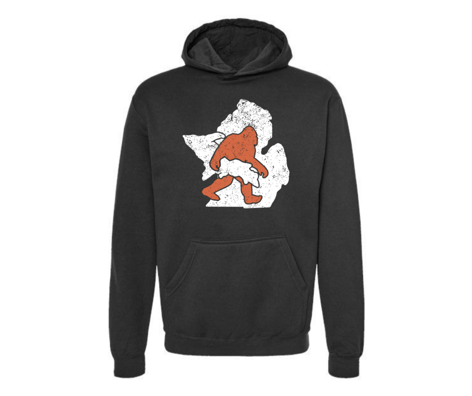 Hoodies: Bigfoot Carrying UP (Black)