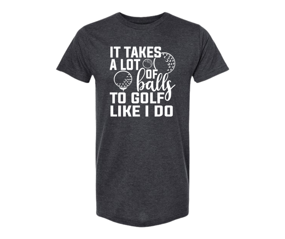 T-Shirt: T45A - It Takes Balls (H. Graphite)