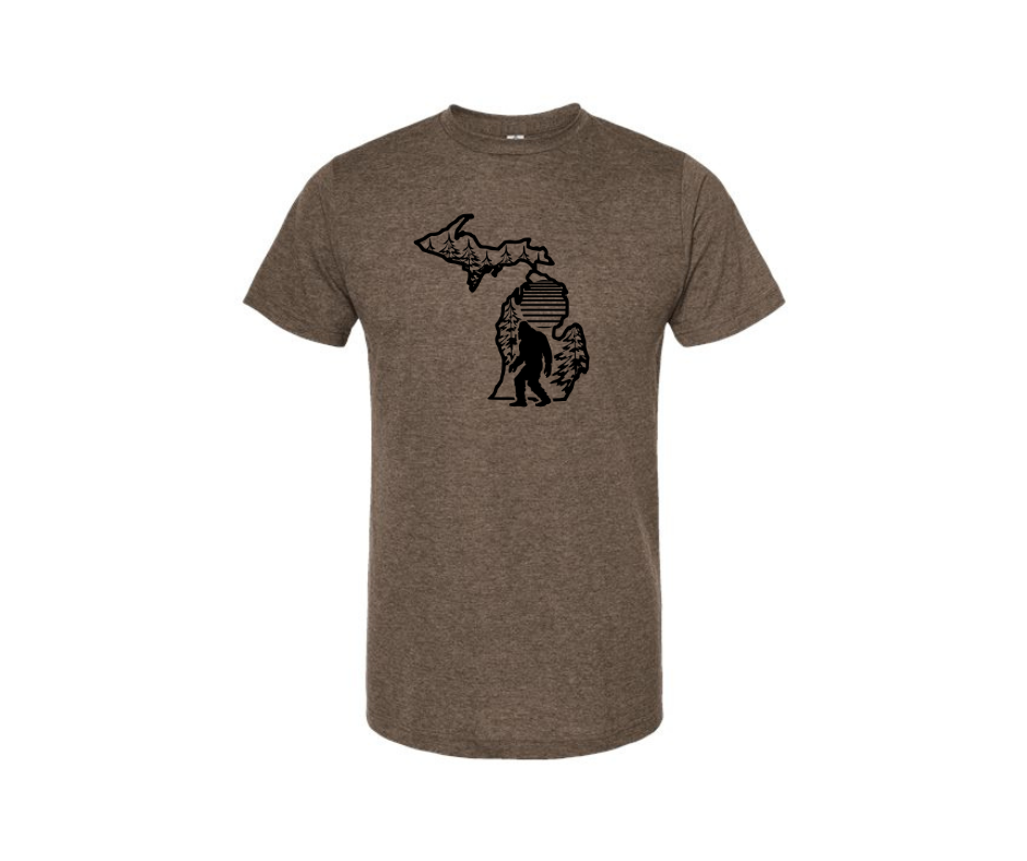 T-Shirt: Bigfoot Woods (H. Brown)