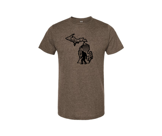 T-Shirt: Bigfoot Woods (H. Brown)