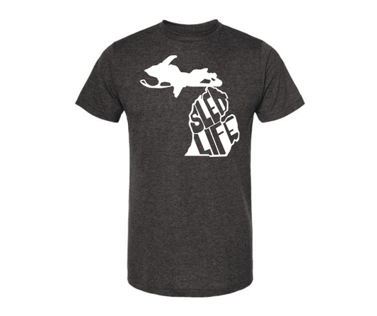 T-Shirt: T30C - Sled Life (H. Graphite)