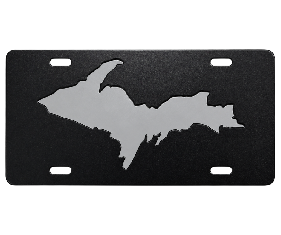 LP5: UP Black License Plate