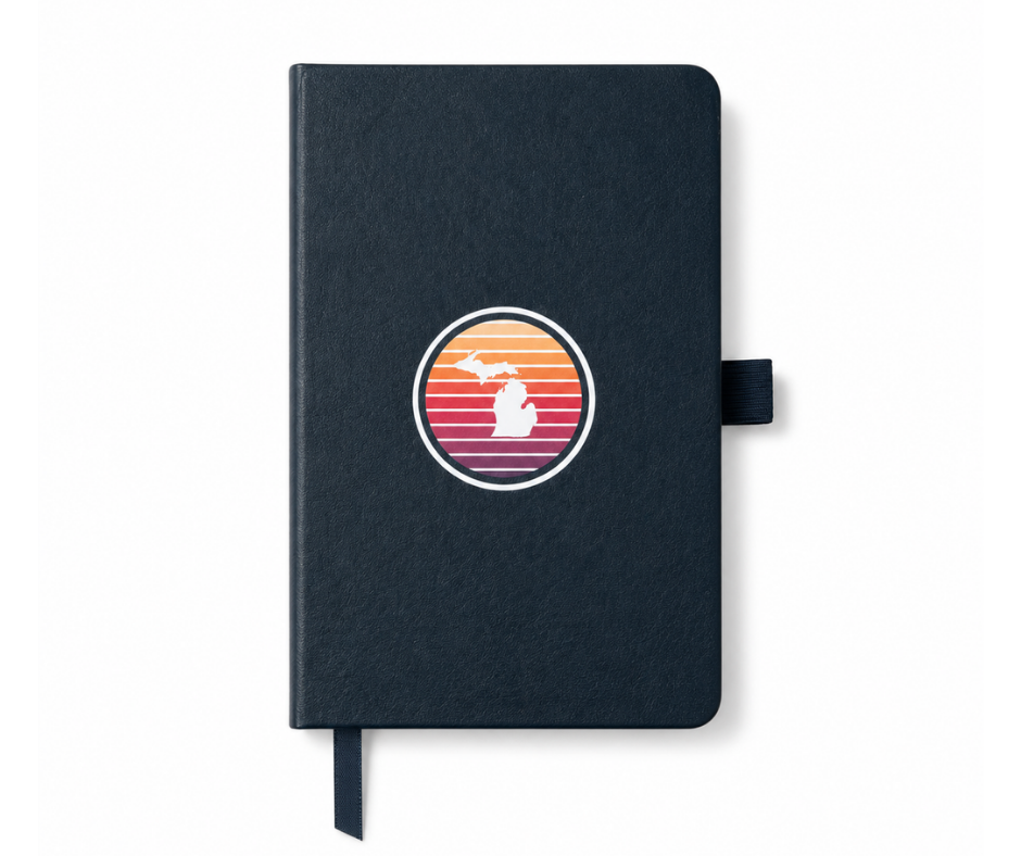 NB1: Michigan Sunset Notebook - Black