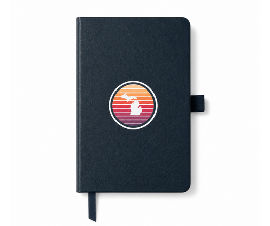 NB1: Michigan Sunset Notebook - Black