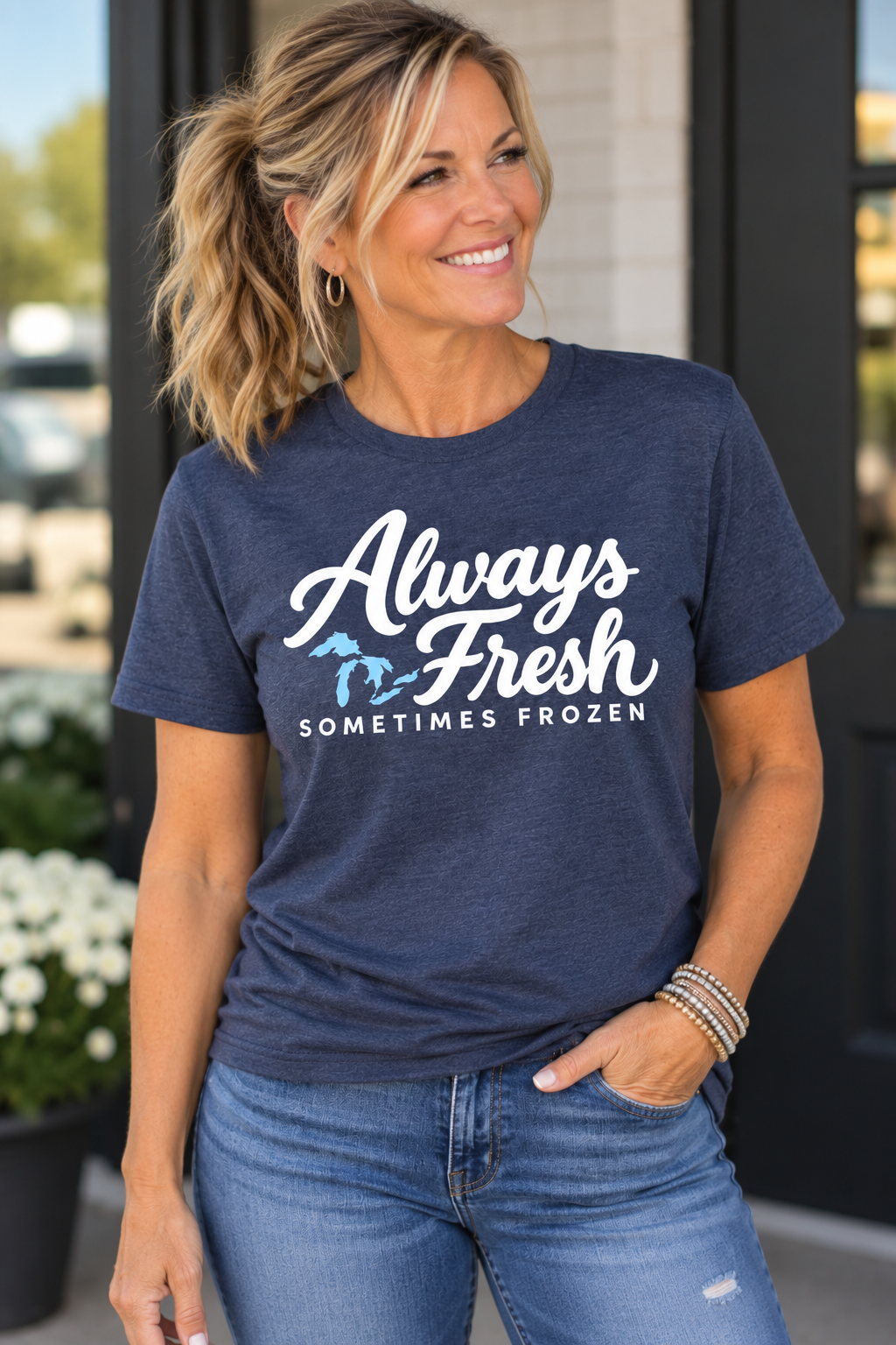 T-Shirt: Always Fresh (Navy Mist)
