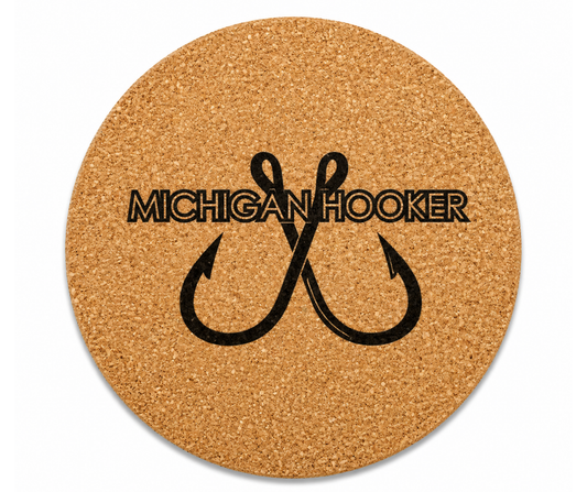 CC-C: Michigan Hooker Cork Coasters