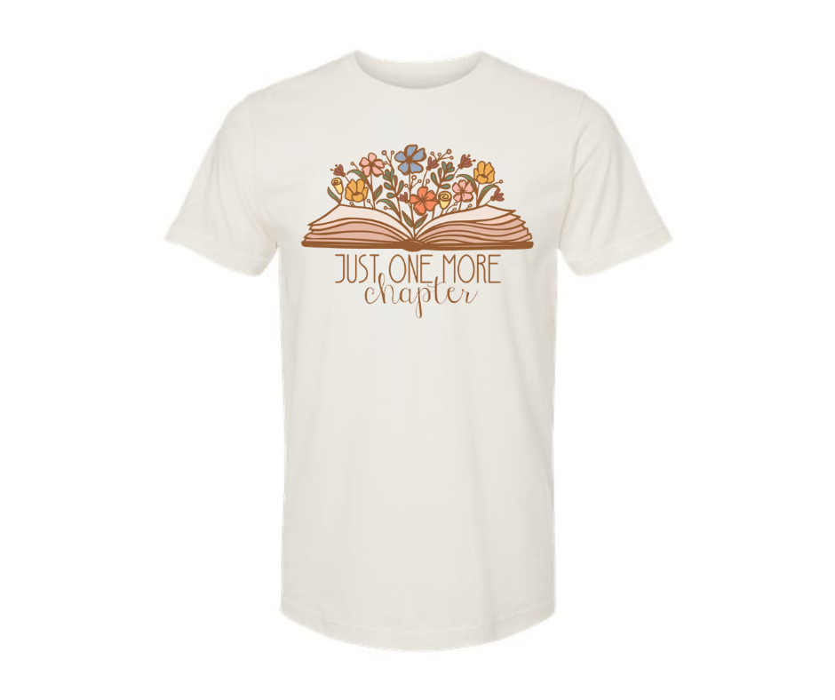 T-Shirt: Just One More Chapter (Vintage White)