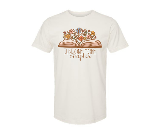 T-Shirt: T104A - Just One More Chapter (H. Vintage White)