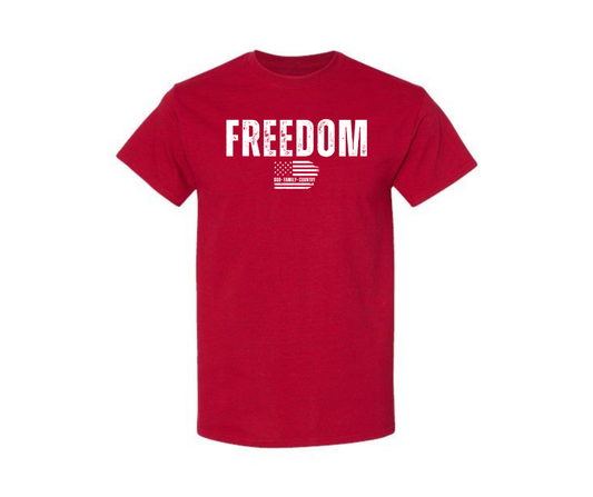 T-Shirt: 118 - Freedom (Antique Cherry Red)