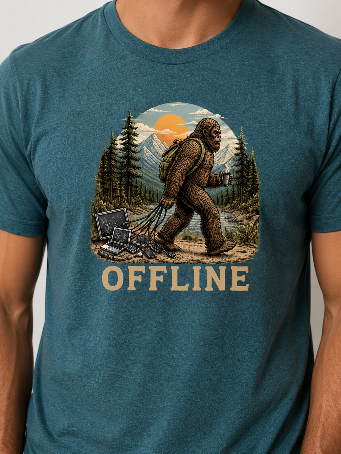 T-Shirt: Bigfoot Offline