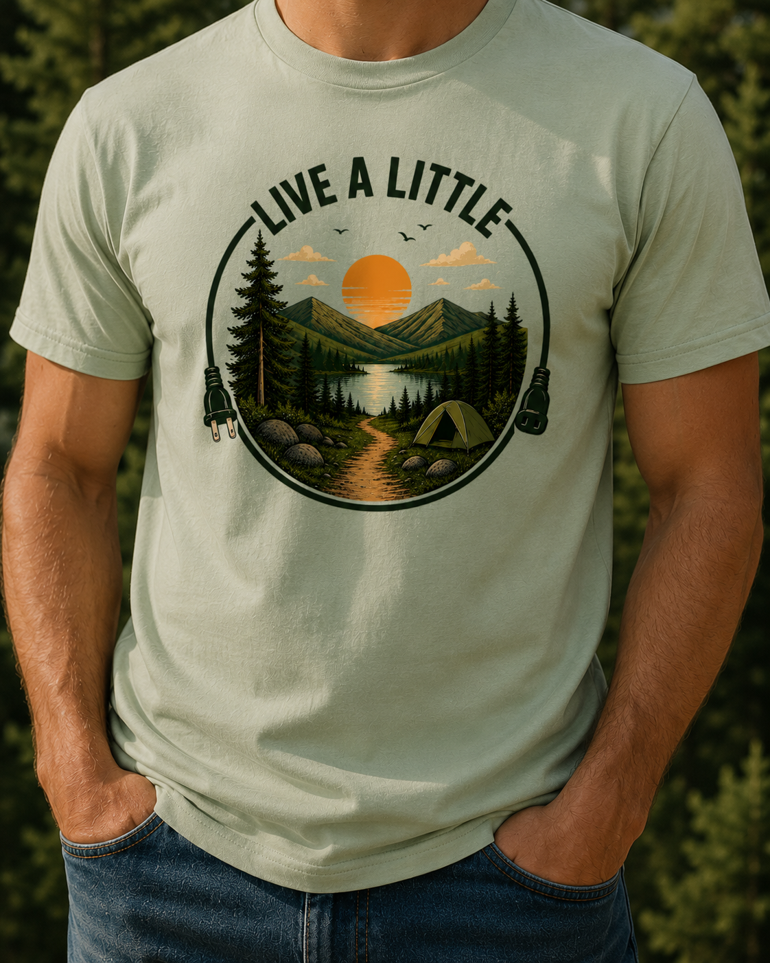 T-Shirt: Live a little