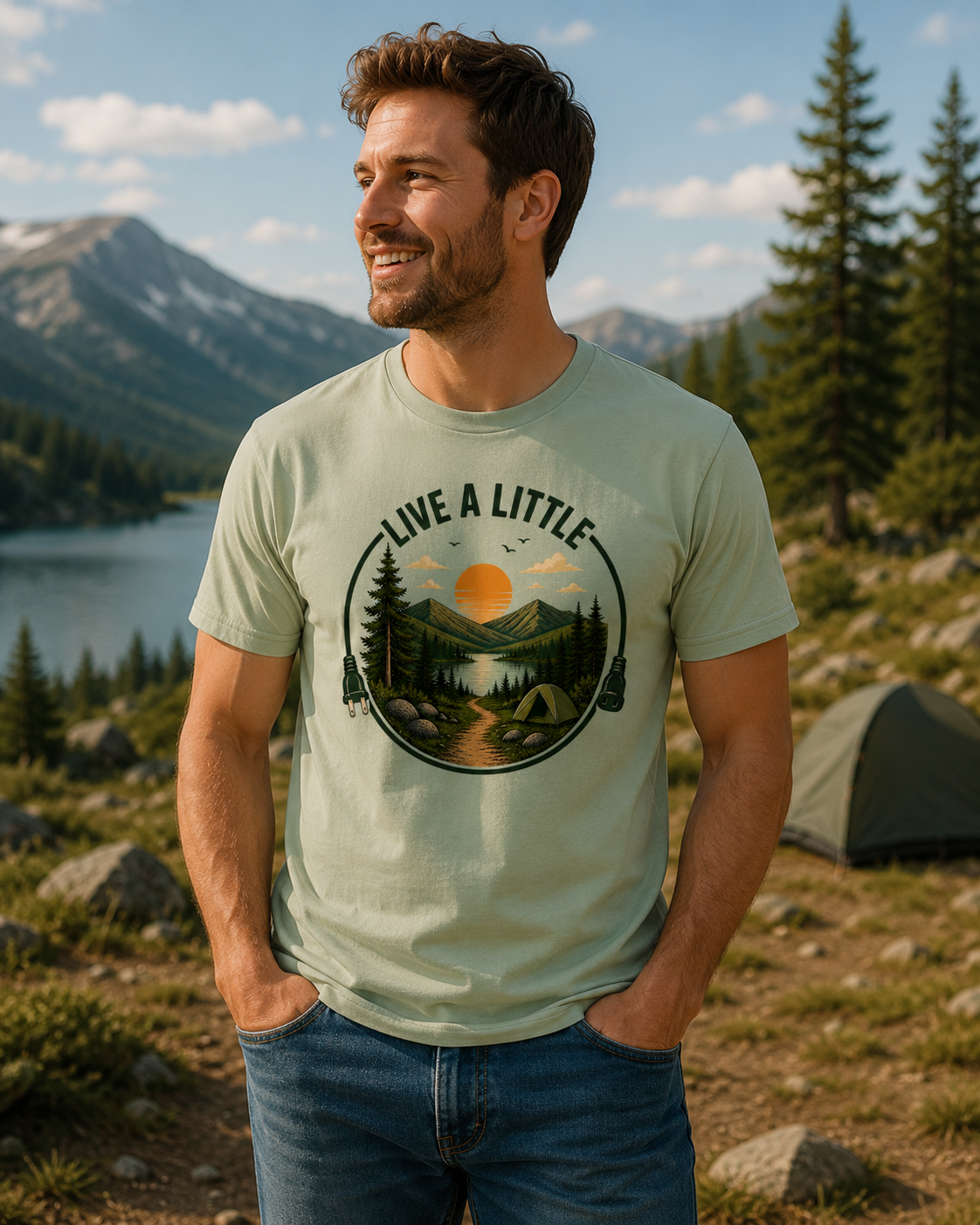 T-Shirt: Live a little