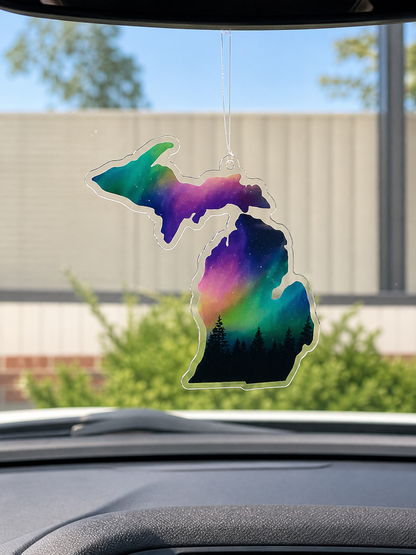 CSC4: Michigan Northern Lights Car Suncatcher
