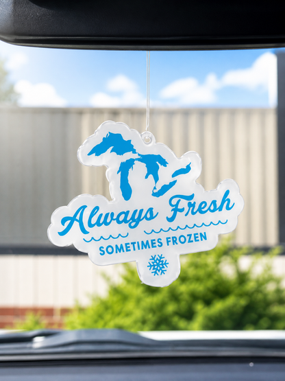 CSC5: Always Fresh Sometimes Frozen Car Suncatcher