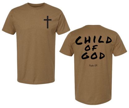 T-Shirt: T147 - Child of God (Desert Brown)