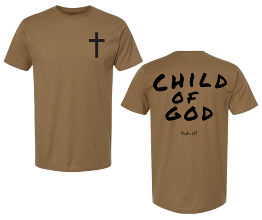 T-Shirt: T147 - Child of God (Desert Brown)