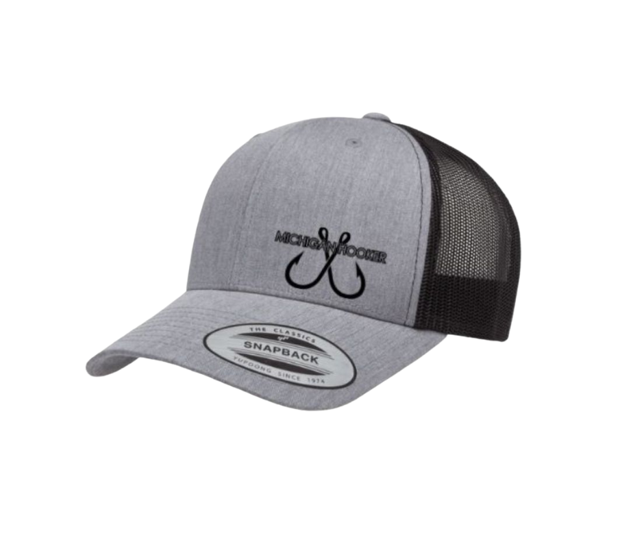 Snapback Hat: Michigan Hooker Gray/Black