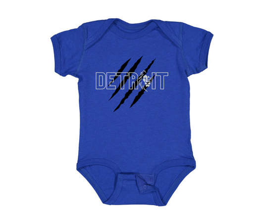 Youth Onesie: Detroit Black Claw - Royal