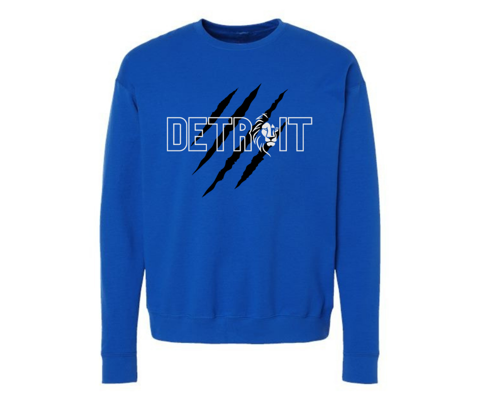 Crewneck: Detroit Black Claw (Royal)