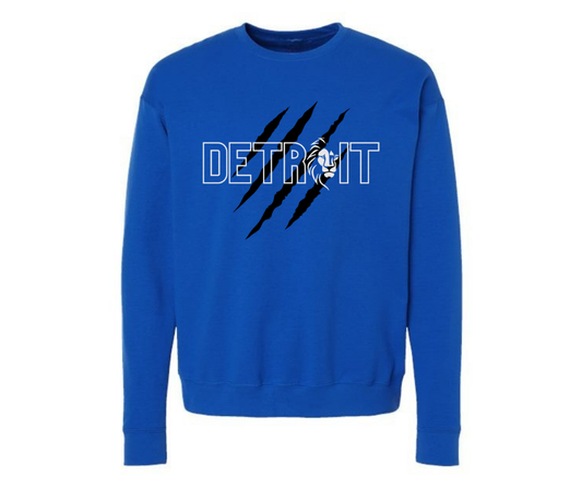 Crewneck: Detroit Black Claw (Royal)