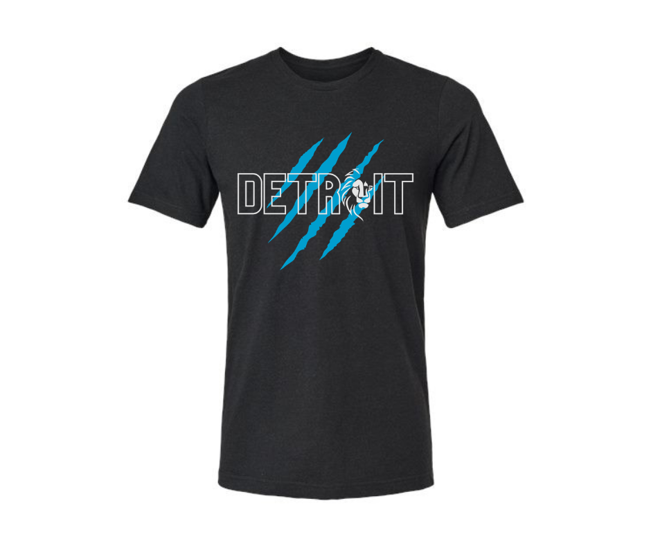 T-Shirt: Detroit Blue Claw (H. Black)