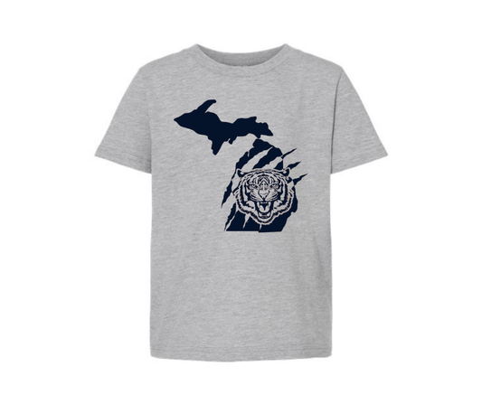 Youth T-Shirt: Detroit Tigers (Heather Grey)