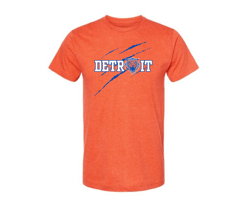 T-Shirt: Detroit Tigers Claw (H. Orange)