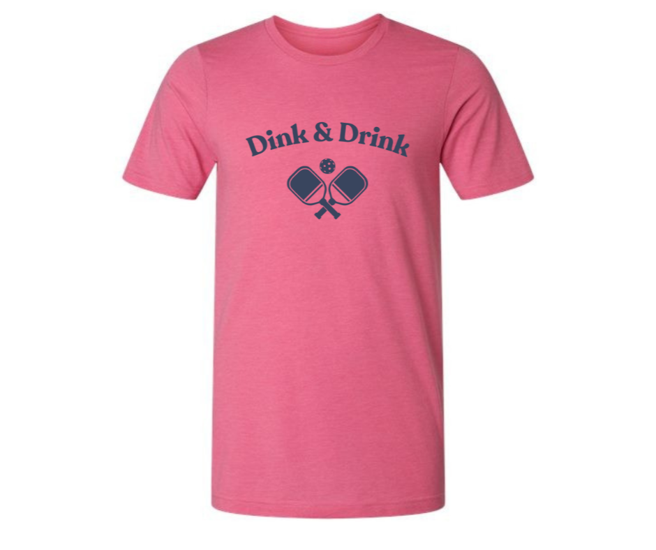 T-Shirt: T109B - Dink & Drink (H. Charity Pink)