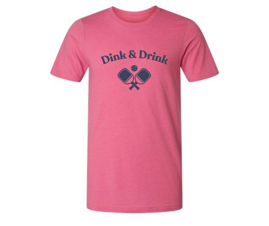 T-Shirt: T109B - Dink & Drink (H. Charity Pink)