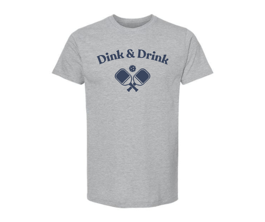 T-Shirt: T109A - Dink & Drink (H. Grey)