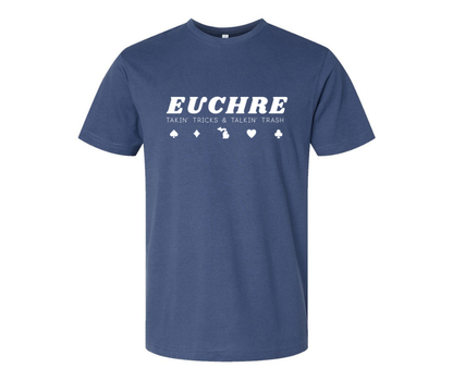 T-Shirt: T129 - Euchre (Indigo)